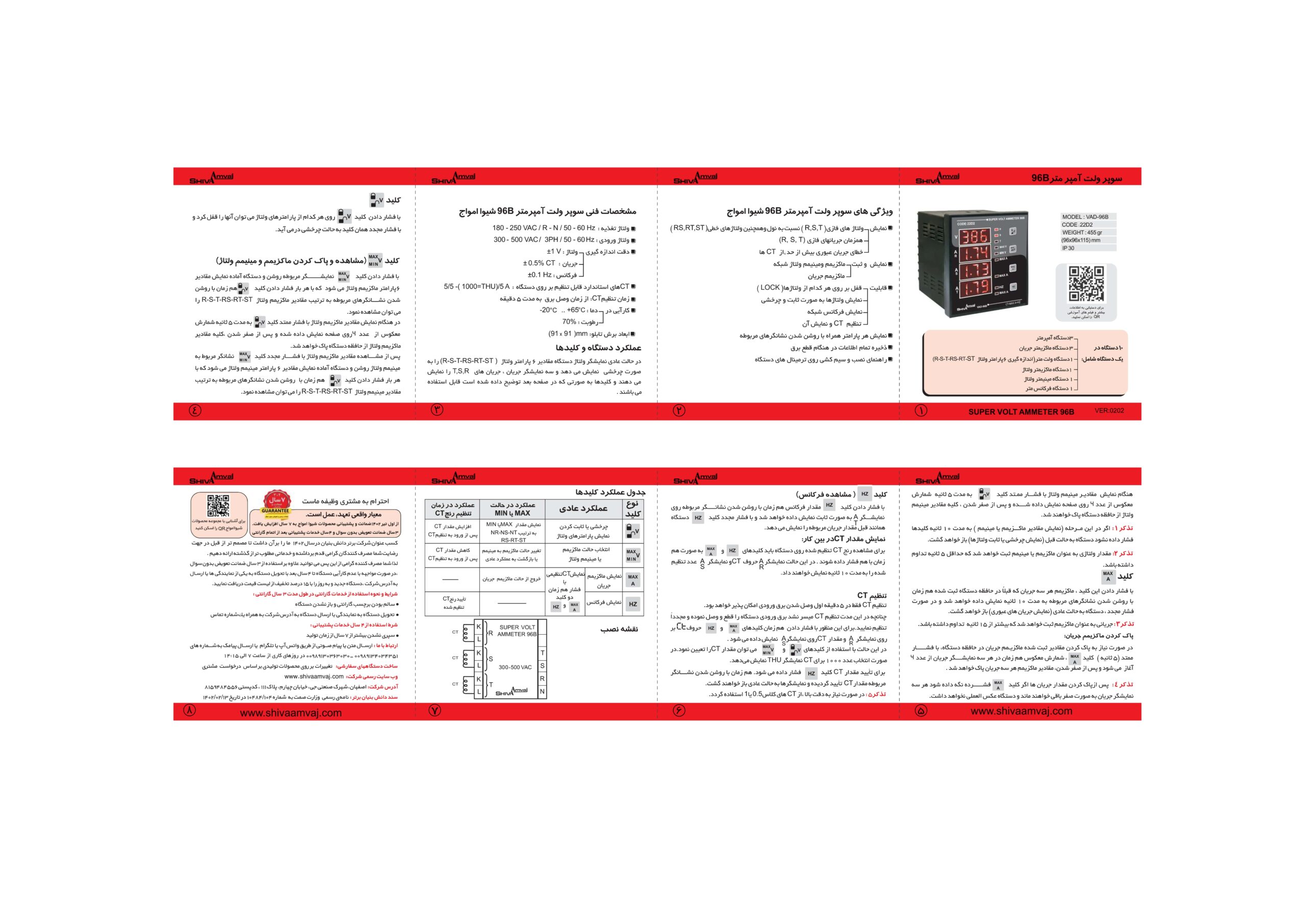 سوپر ولت آمپرمتر ۹۶B - Image 2