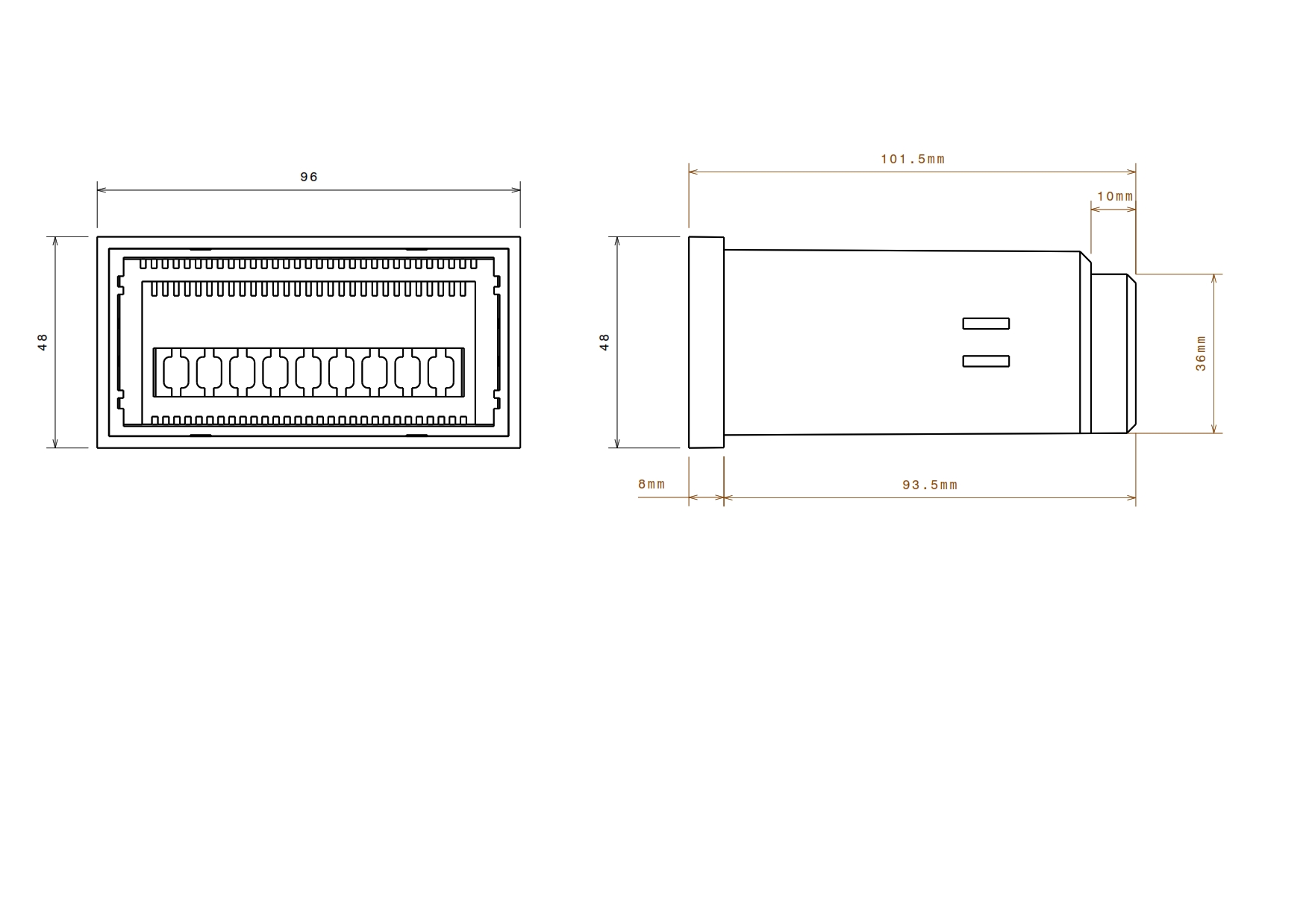 آمپرمتر ۹۶*۴۸ - Image 3